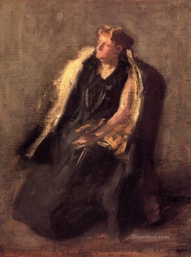 トーマス・イーキンス Painting - ハバード夫人の肖像画のスケッチ リアリズム肖像画 トーマス・イーキンス
